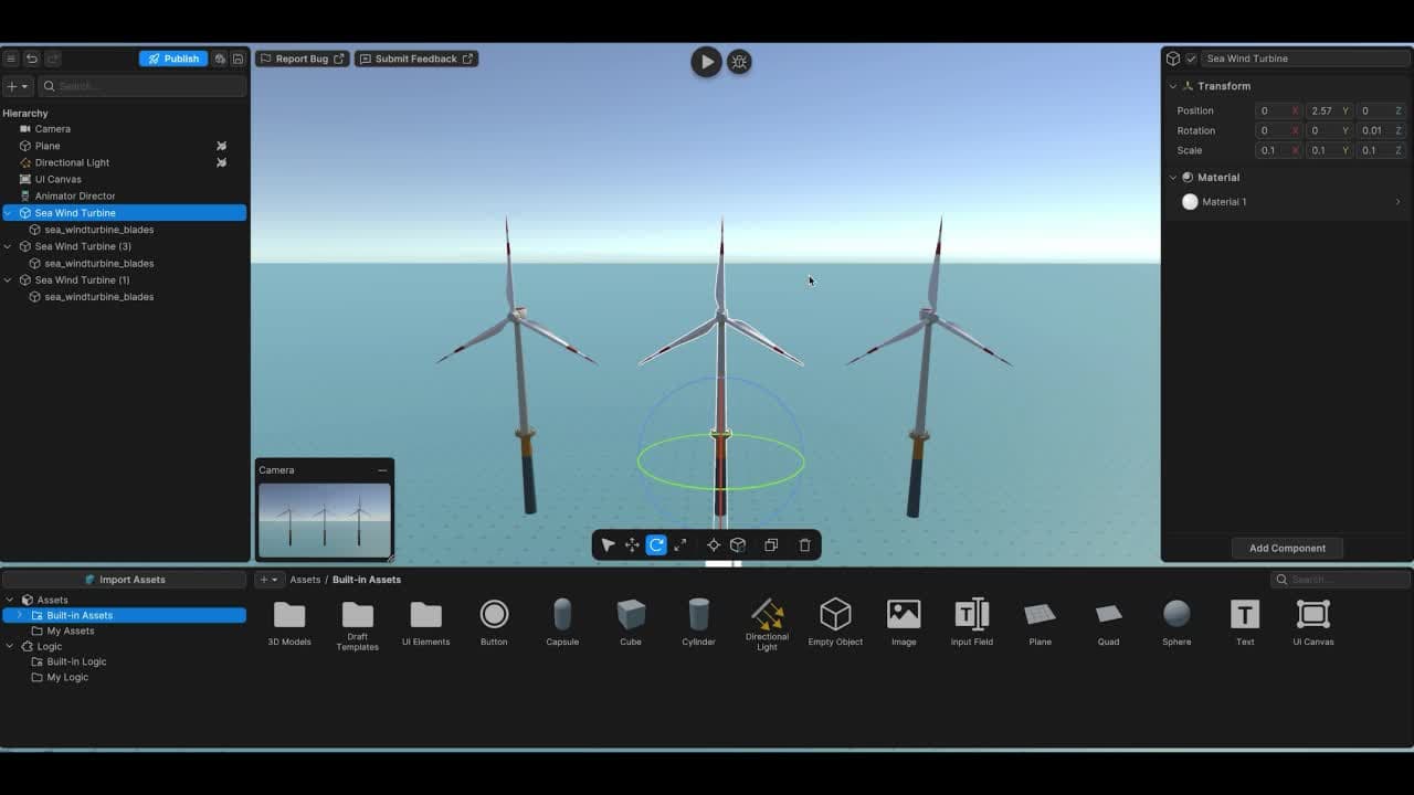 Primeiro quadro do vídeo do animador